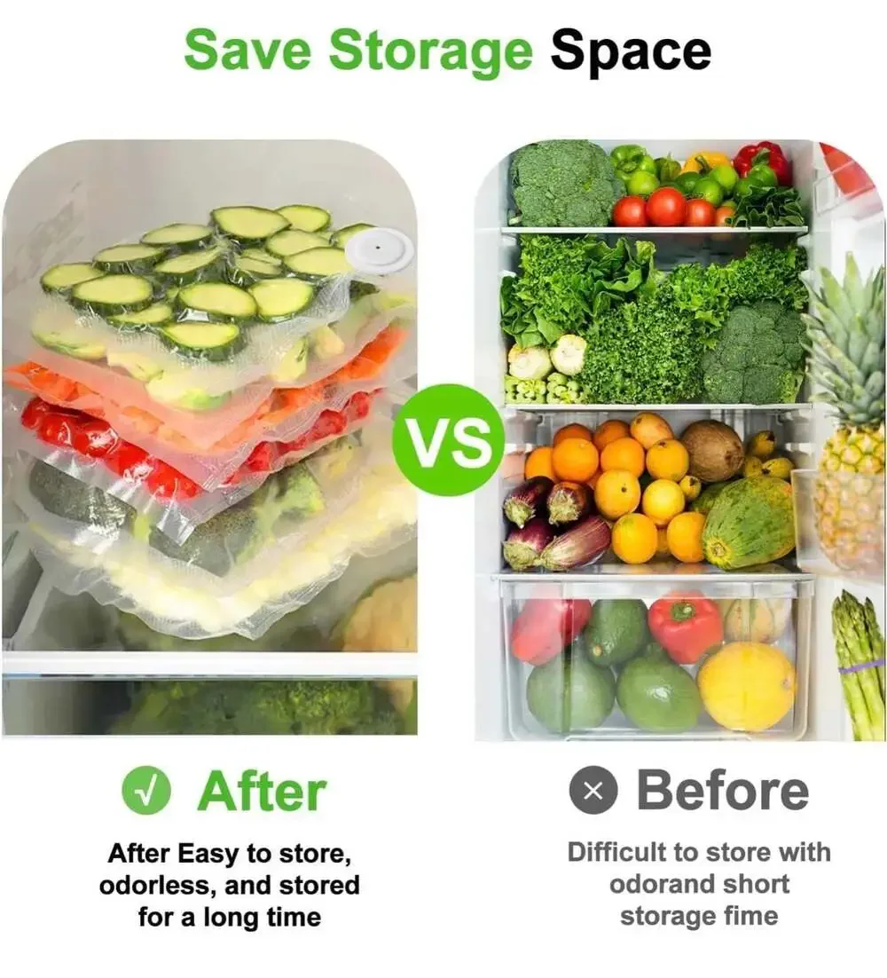 Vacuum Sealer for Food, Compact Vacuum Sealer Machine + 40 Reusable Vacuum Bags